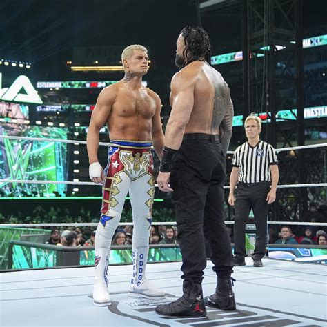 universal champion|Roman Reigns vs. Cody Rhodes .